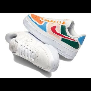 Nike Air Force 1 LX Tear Away Red Swoosh